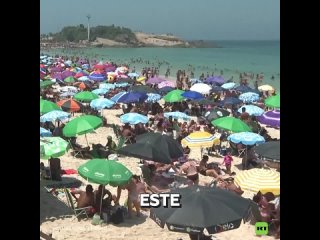 Ola de calor tras llegada de la primavera en Brasil