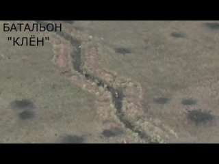 Накрытие группы украинских солдат в окопе недалеко от Вербового.