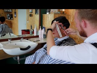 Womens barbershop HFDZK - She Gets a Super Short Haircut At The Barbershop - and Loves It!