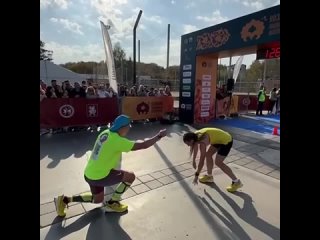 В Казани марафонец сделал предложение своей девушке на финише