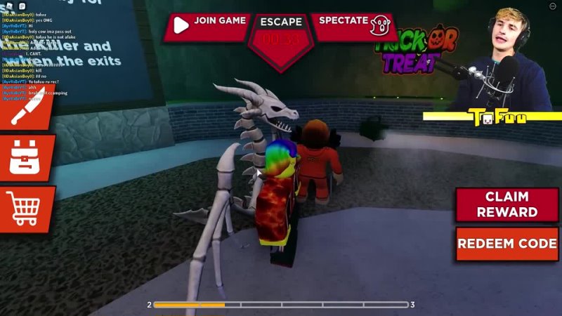DONT GET CAUGHT BY THE BOSS!! I went Tricking or Treating.. (Roblox)