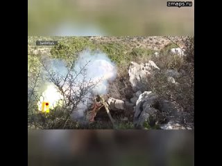 “Хезболла“ выложила видео обстрела израильского опорника на границе. Попали из ПТРК по “Меркаве“ и р