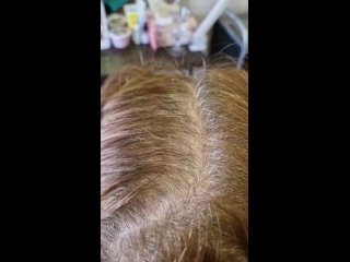 окрашивание корней и ботокс - восстановление волос
