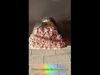 Торт “Букет розовых роз“