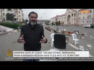 Уже более 100 тысяч жителей Нагорного Карабаха бежали в Армению - почти всё его население.