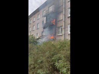 Две однокомнатные квартиры горели на общей площади 10 к