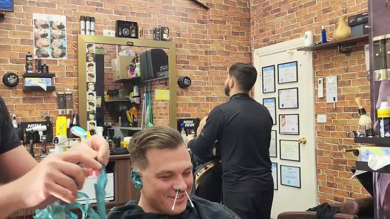 First Choice Barber - 💈 ASMR BARBER . Man waxing face . full face waxing for man