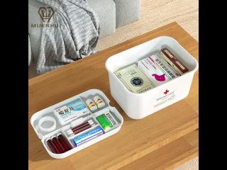 MUENHUI Hot Sale High Quality Household Plastic Medicine Storage Box
