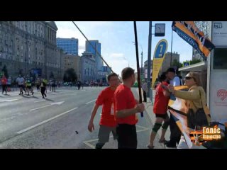 Массовый марафон с флагами НОД в Москве