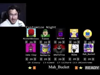 hello, my name is markiplier and we play five nights at Freddy’s ( MisterObvious )