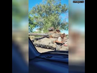 Т-64БВ - уничтожен  Где-то в зоне проведения СВО. Обстоятельства гибели танка ВСУ неизвестны.  Ориги