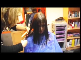 Hair Salon Secrets - A gentle teenager changing her long hair for an inverted bob