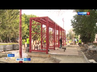 Новая входная группа парка Белинского будет выполнена из карельского гранита