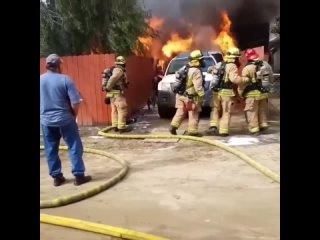 Мужчина спас своeго друга из пожара