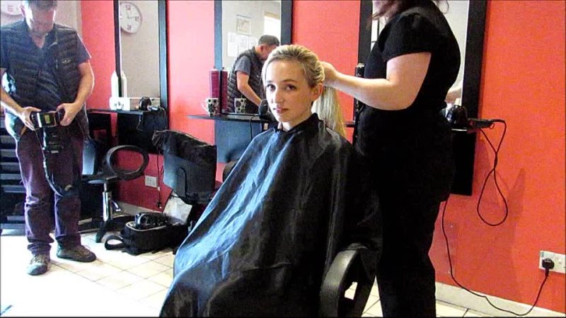 Hannah Campbell Charity Head Shave Little Princess