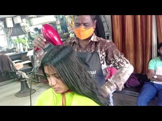 Girls Haircut - Long Hair To Boy Cut  Headshave At Mans Barber Shop Part - 01