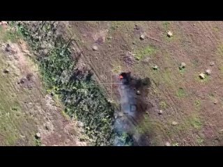 Неудачная ротация всу к северо-востоку от Никольского - минус БМП. Сожгли железяку бойцы 36 гвардейской мотострелковой бригады
