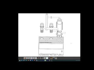 Краткая история разработки и печати на 3D принтере счастливой модели деаэратора  из прозрачного полимерного стекла.