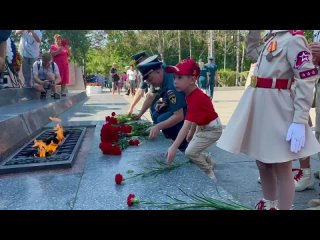 Сегодня принял участие в патриотической акции «Флаг Родины» на территории Мемориального комплекса «Сапун-гора»