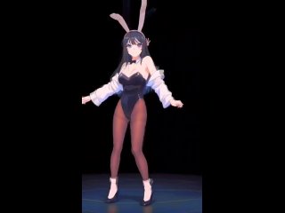 Mai Sakurjima - tik-tok animation. tik-tok dance. Bunny Girl. (artist: @nebelai) [Seishun Buta Yarou]