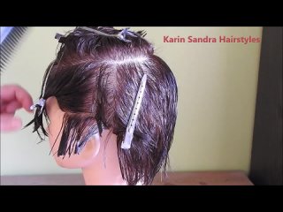 Karin Sandra Hairstyles - How to cut short hair - Short haircut tutorial - Pixie haircut tutorial - Pixie short haircut