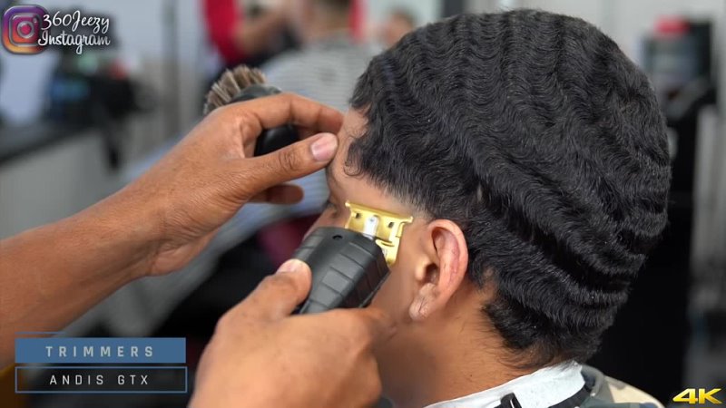 360Jeezy - BARBER TUTORIAL： HOW TO CUT DEEP 360 WAVES LOW TAPER