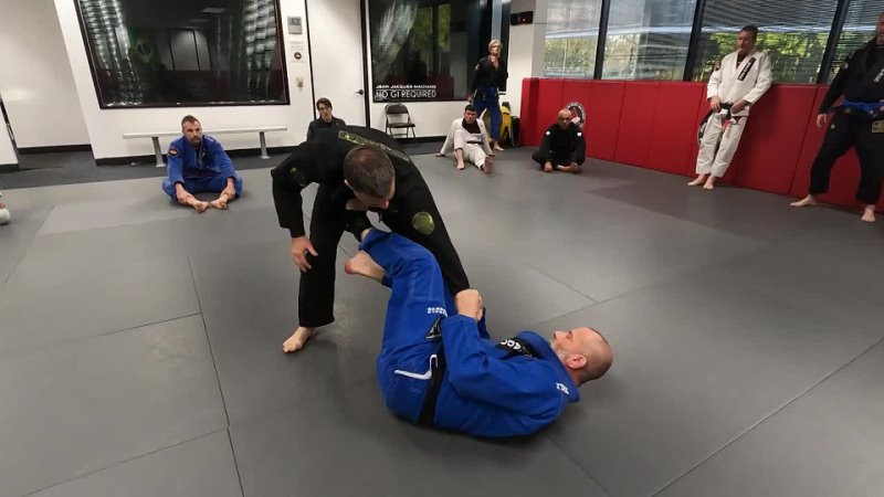 Sweeps from closed guard against people who stand up