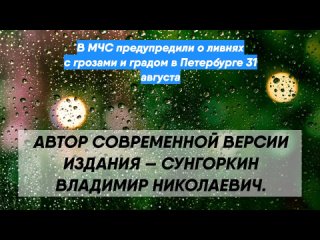 В МЧС предупредили о ливнях с грозами и градом в Петербурге 31 августа