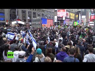 🇺🇸 États-Unis : des partisans de la Palestine et d’Israël se font face à New York