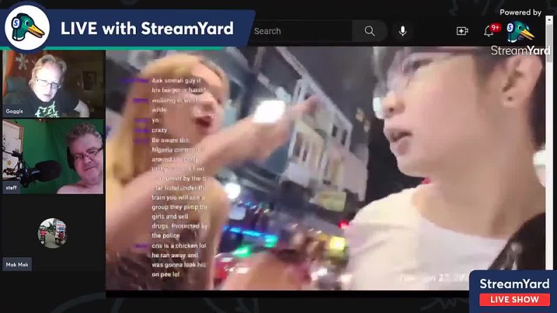 Stupid live streamers in Bangkok got beaten up by Ladyboy 2023 06