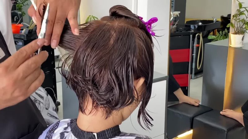 hair salon THANH LIÊ M Aca haircut technique for round