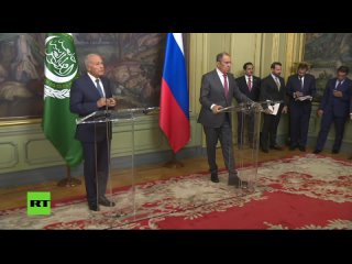 EN DIRECT : conférence de presse de Sergueï Lavrov et du secrétaire général de la Ligue arabe