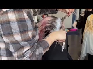 Bobby Hair Studio - Bleach Root Hair Transformation： Color Correction Tutorial for damaged hair - pastel pink blonde