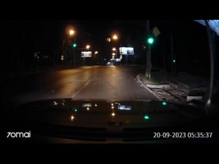 Лиса перебегает дорогу, видео Алексея Семенова