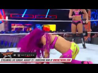 FULL MATCH - Alexa Bliss vs. Sasha Banks - Raw Womens Title Match SummerSlam 2017(1)