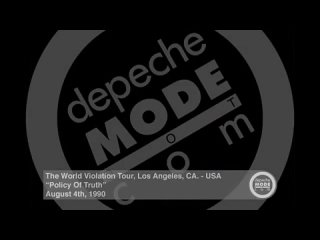 Depeche Mode World Violation Tour 1990