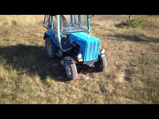 Самодельный мини Беларус Mercedes после покраски Homemade tractor