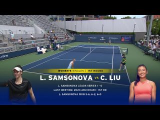 Теннис Людмила Самсонова (Россия) - Клэр Лю (США) US Open 2023