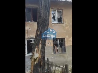 Последствия обстрела Жилплощадки в Петровском районе