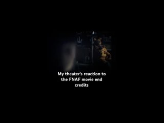 Theater Reaction to the FNAF Movie End Credits (SPOILER ALERT)