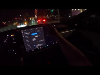 2022 Tesla Model S Plaid POV Night Drive (3D Audio)(ASMR)