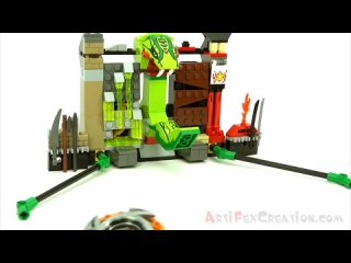 ArtiFex Creation NINJA TRAINING & Spinjitzu Battle 9558 Lego Ninjago Stop Motion Set Review