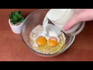 Овсянка и 2 яйца! Вкусный ужин или завтрак из простых продуктов! Готовлю вместо овсяной каши