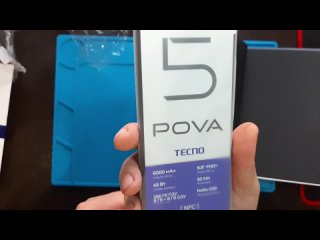 #смартфон  #TECNO #pova5  8/256 ГБ, 2 nano SIM #черный #распаковка