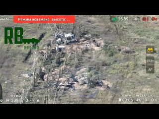 🇷🇺🇺🇦Работа FPV-дронами по украинским опорным пунктам на Торском выступе