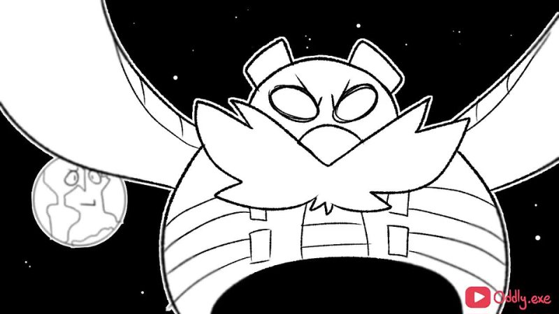[OddlyModly] Eggman Pisses on the Moon [Animatic]