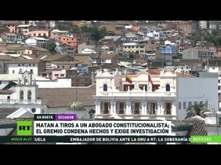 Matan a tiros en Ecuador al abogado constitucionalista Gabriel Farfán