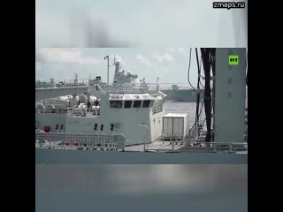 Корабли ВМФ России и ВМС Китая в ходе совместного патрулирования в акватории Тихого океана отработал