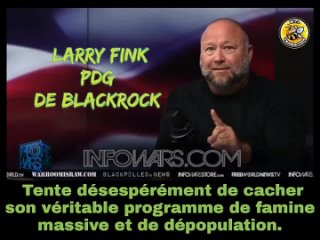⭐⭐⭐⭐⭐Le PDG de BlackRock tente désespérément de cacher son véritable programme de famine massive et de dépopulation ‼