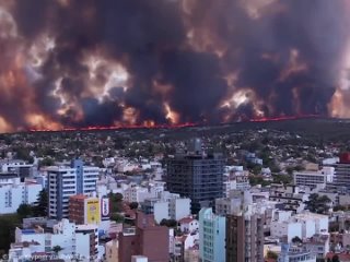 Сильнейший лесной пожар вспыхнул в Аргентине из-за мужчины, который хотел попить кофе